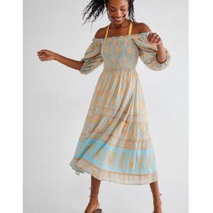 Spell & The Gypsy Robin Blue Midi Dress, Size Small - NWT